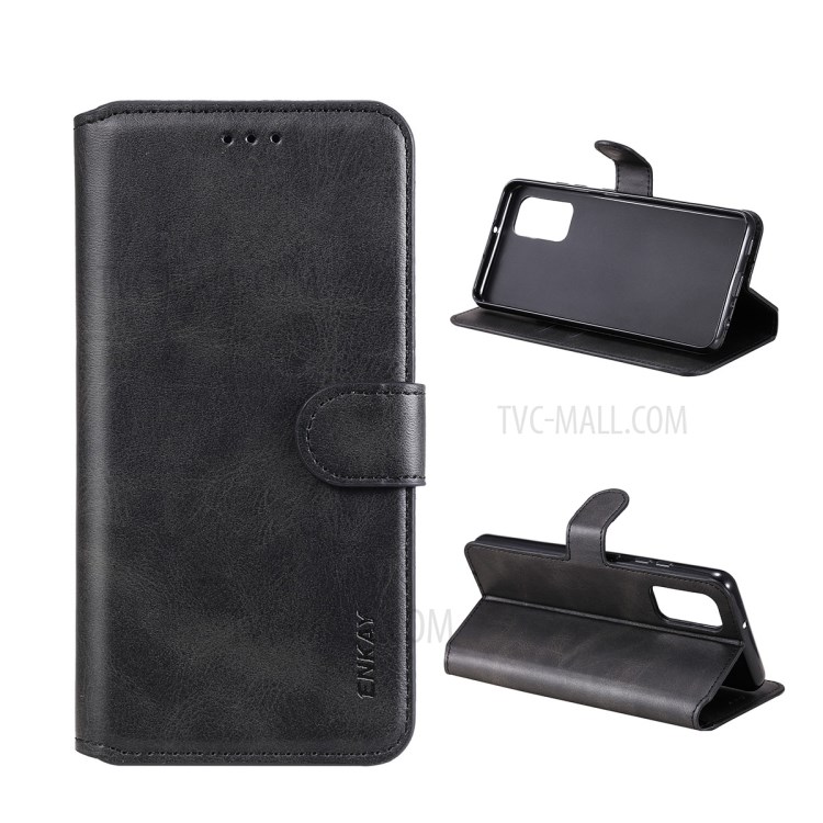 ENKAY PU Leather + TPU Protector Wallet Stand Cover for Samsung Galaxy A32 4G - Black-7