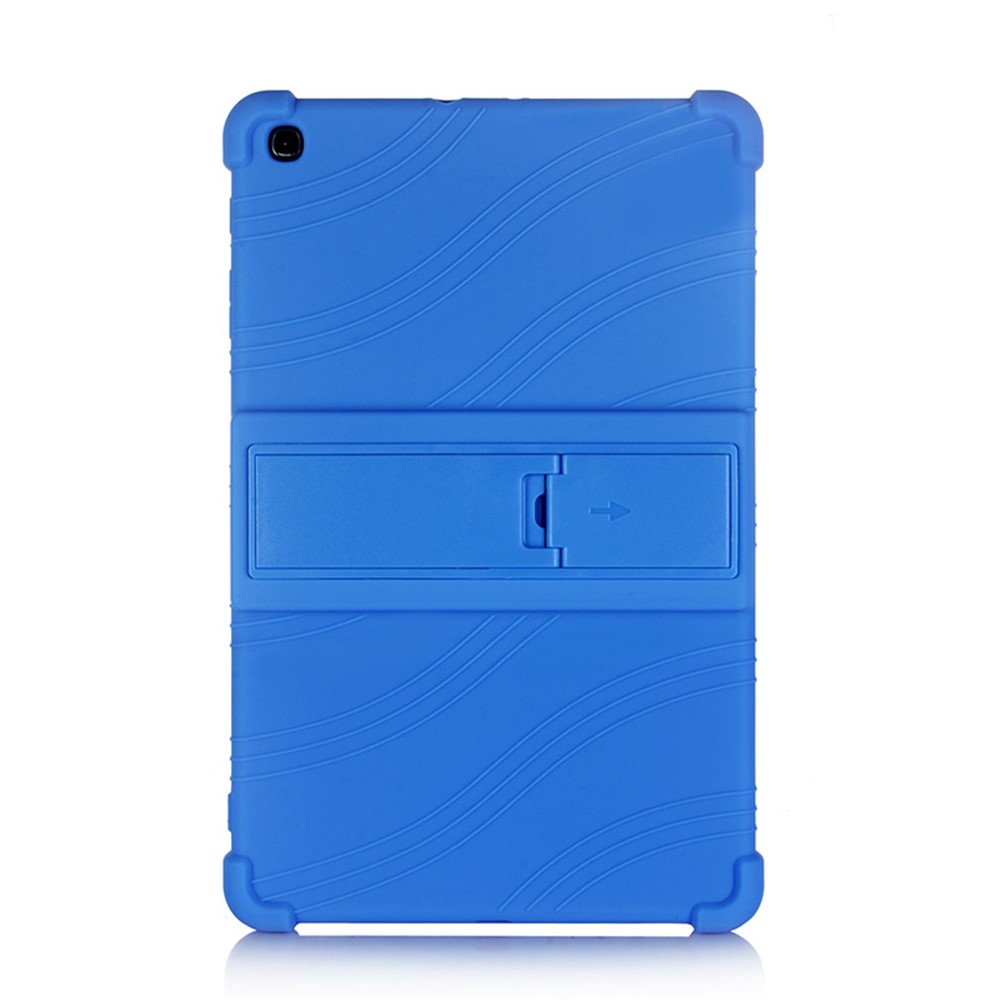 Soft Silicone Tablet Case Kickstand Design Tablet Protective Cover for Samsung Galaxy Tab A 10.1 (2019) T515 T510 - Blue-1