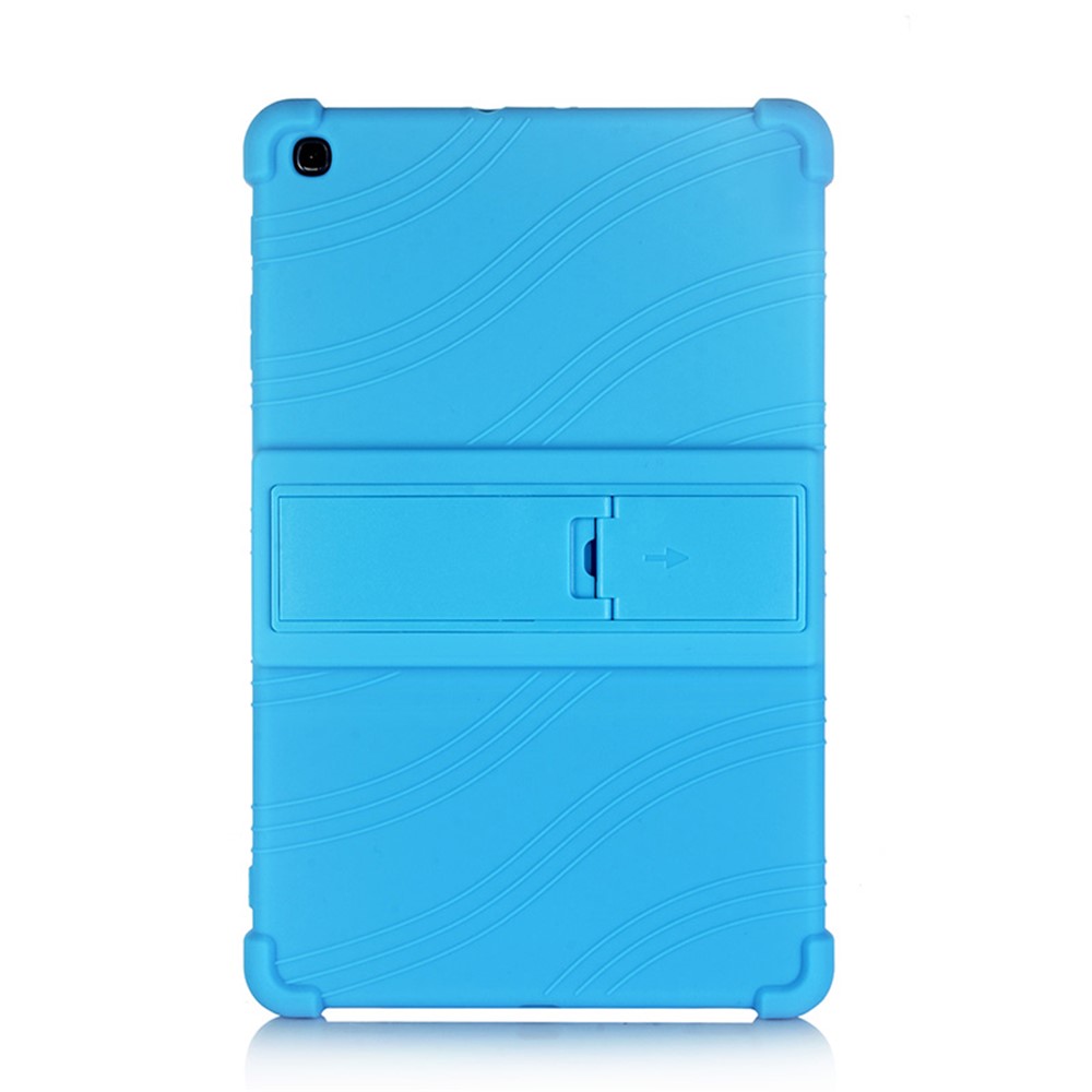 Soft Silicone Tablet Case Kickstand Design Tablet Protective Cover for Samsung Galaxy Tab A 10.1 (2019) T515 T510 - Baby Blue-1