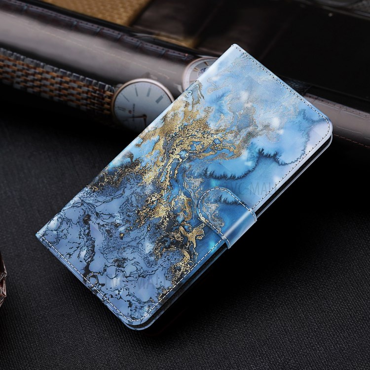 3D Pattern Printing Leather Mobile Phone Shell Stand Case Cover with Strap for Samsung Galaxy A82 5G - Milky Way-10