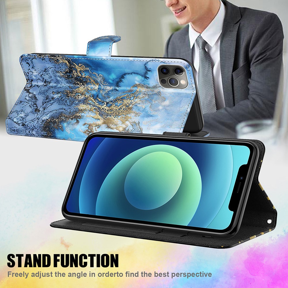 3D Pattern Printing Drop-proof Leather Wallet Stand Phone Shell Case Protector for Samsung Galaxy S21 FE - Milky Way-2