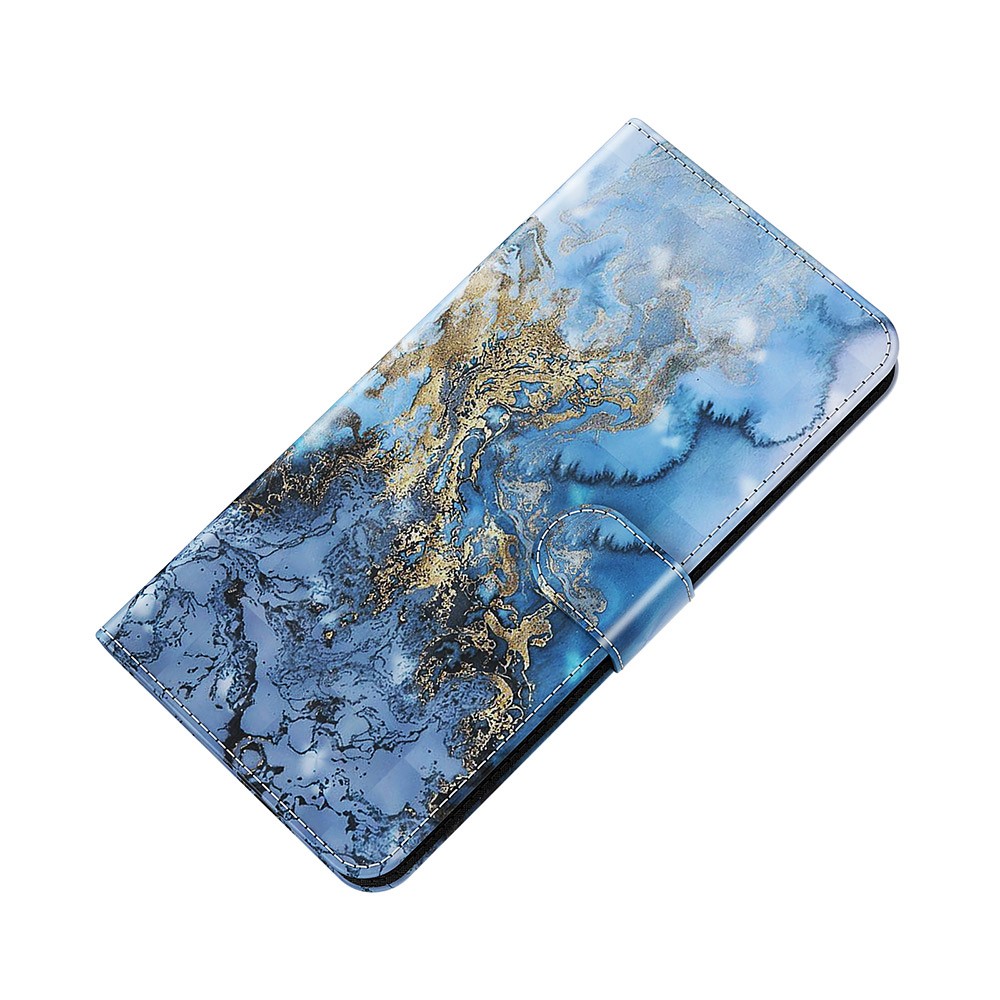 3D Pattern Printing Drop-proof Leather Wallet Stand Phone Shell Case Protector for Samsung Galaxy S21 FE - Milky Way-9