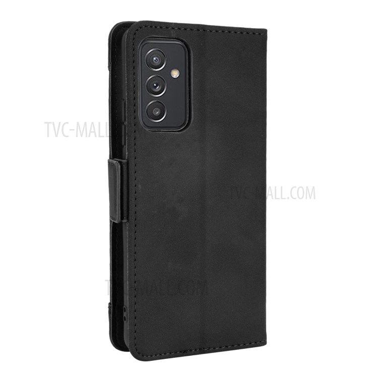 Multiple Card Slots Design Leather Phone Stand Case for Samsung Galaxy A82 5G/Quantum 2 - Black-2