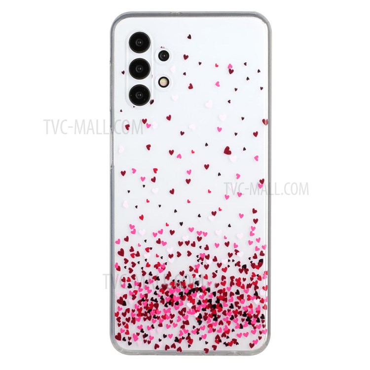 Pattern Printing TPU Mobile Phone Protective Back Case Cover Shell for Samsung Galaxy A32 5G - Color Heart-1