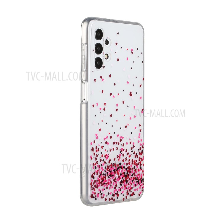 Pattern Printing TPU Mobile Phone Protective Back Case Cover Shell for Samsung Galaxy A32 5G - Color Heart-3