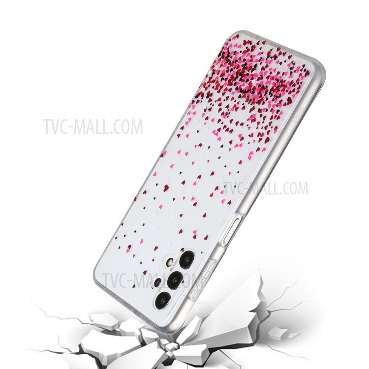 Pattern Printing TPU Mobile Phone Protective Back Case Cover Shell for Samsung Galaxy A32 5G - Color Heart-4