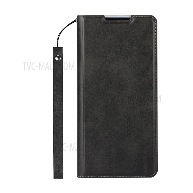 Leather Stand Case Cover with Card Slot for Samsung Galaxy S21 5G - Black-6