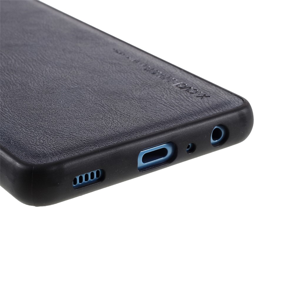 X-LEVEL Vintage Style TPU Phone Shell Coated with PU Leather for Samsung Galaxy A52 4G/5G - Blue-5