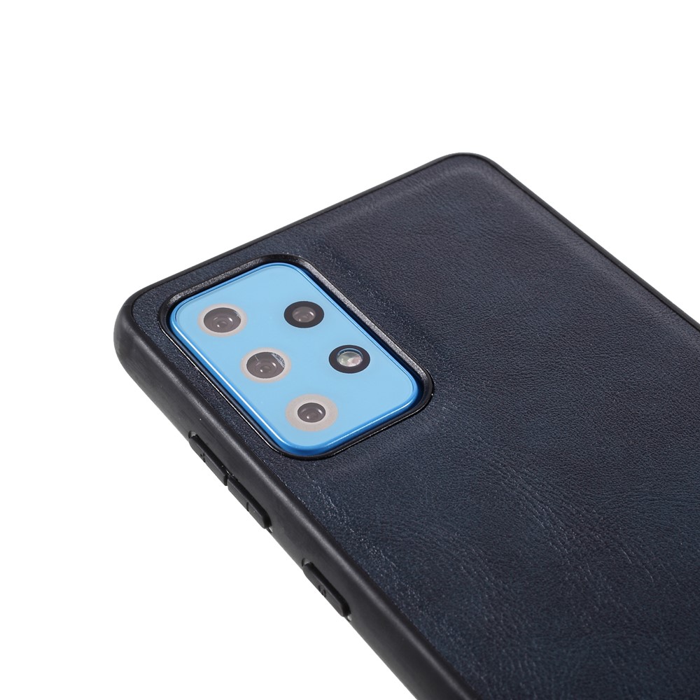 X-LEVEL Vintage Style TPU Phone Shell Coated with PU Leather for Samsung Galaxy A52 4G/5G - Blue-6