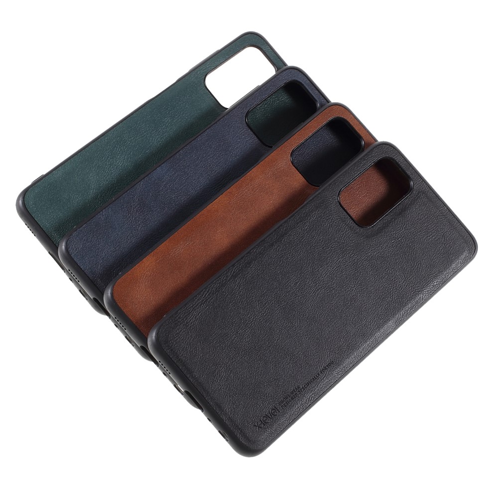 X-LEVEL TPU & PU Leather Vintage Style Phone Shell for Samsung Galaxy A32 5G - Black-9