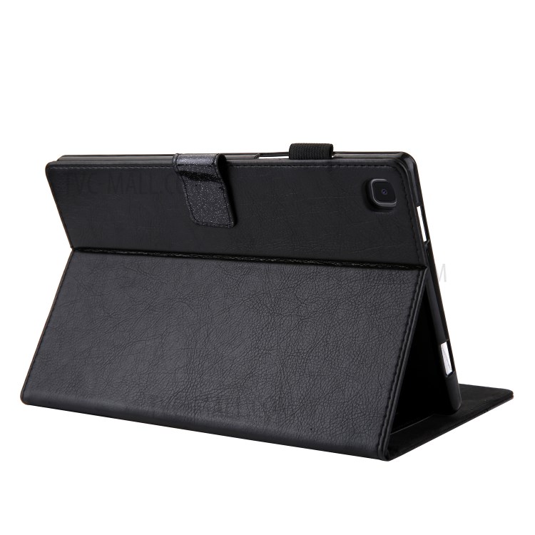 Glitter Shinny PU Leather Tablet Stand Case Shell Protector with Card Holder for Samsung Galaxy Tab A7 10.4 (2020) - Black-6