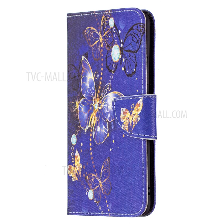 Pattern Printing Wallet Leather Stand Case for Samsung Galaxy A82 5G - Butterflies Pattern-2