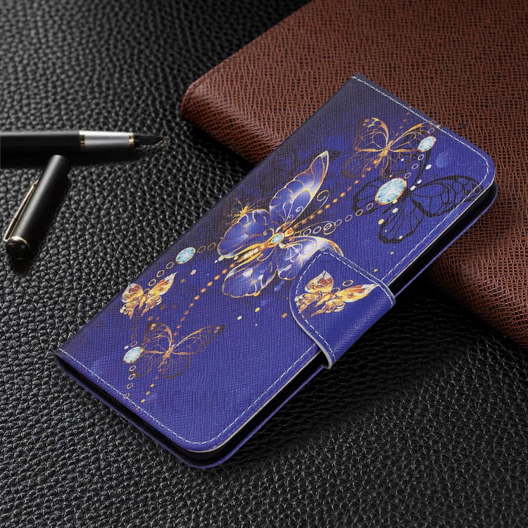 Pattern Printing Wallet Leather Stand Case for Samsung Galaxy A82 5G - Butterflies Pattern-6