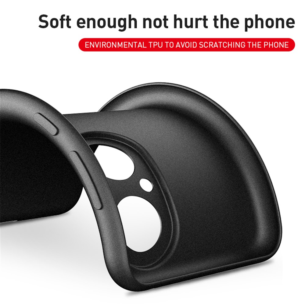 Quality Frosted TPU Phone Cover for Huawei P50 Pro - Black-4