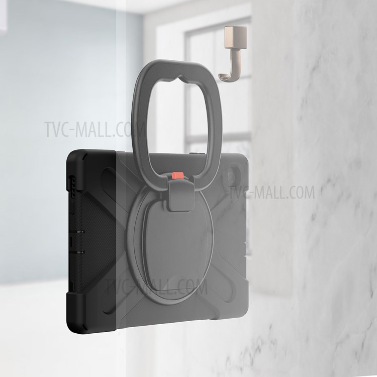 360 Degree Swivel Kickstand Design Tablet Cover Shell for Samsung Galaxy Tab S6 Lite 10.4 P610/P615 2020 - Black-21