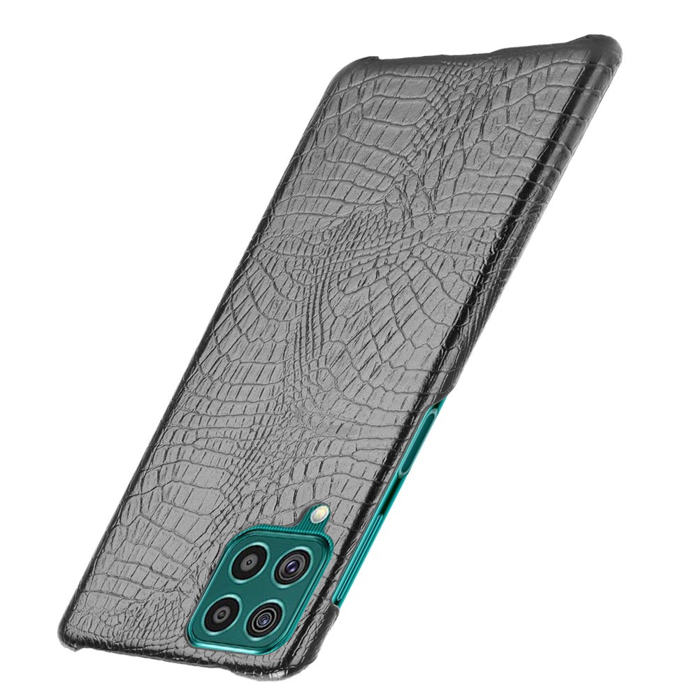 Crocodile Texture Leather Coated Hard PC Phone Cover Case for Samsung Galaxy F62 / Galaxy M62 - Black-3