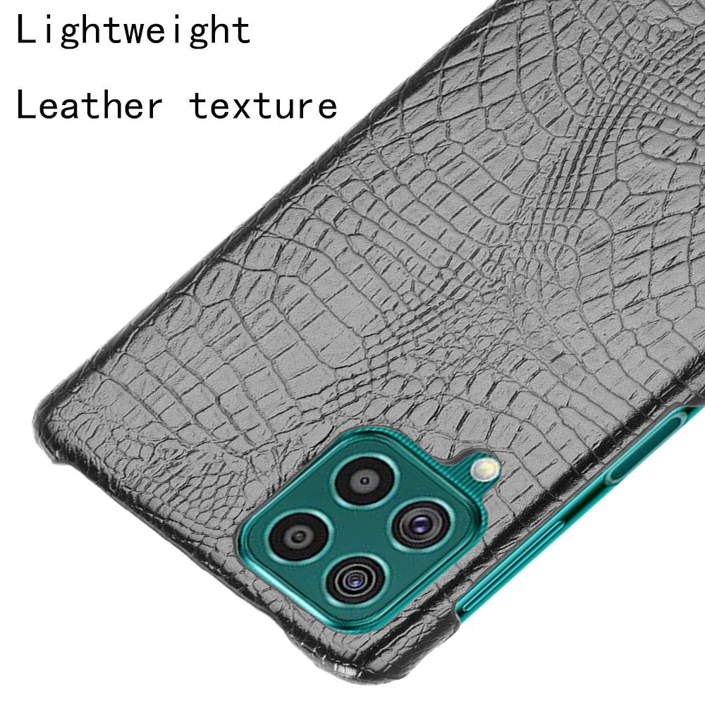 Crocodile Texture Leather Coated Hard PC Phone Cover Case for Samsung Galaxy F62 / Galaxy M62 - Black-4