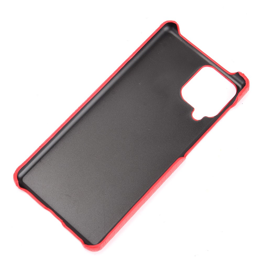 Crocodile Texture Leather Coated Hard PC Phone Cover Case for Samsung Galaxy F62 / Galaxy M62 - Black-6