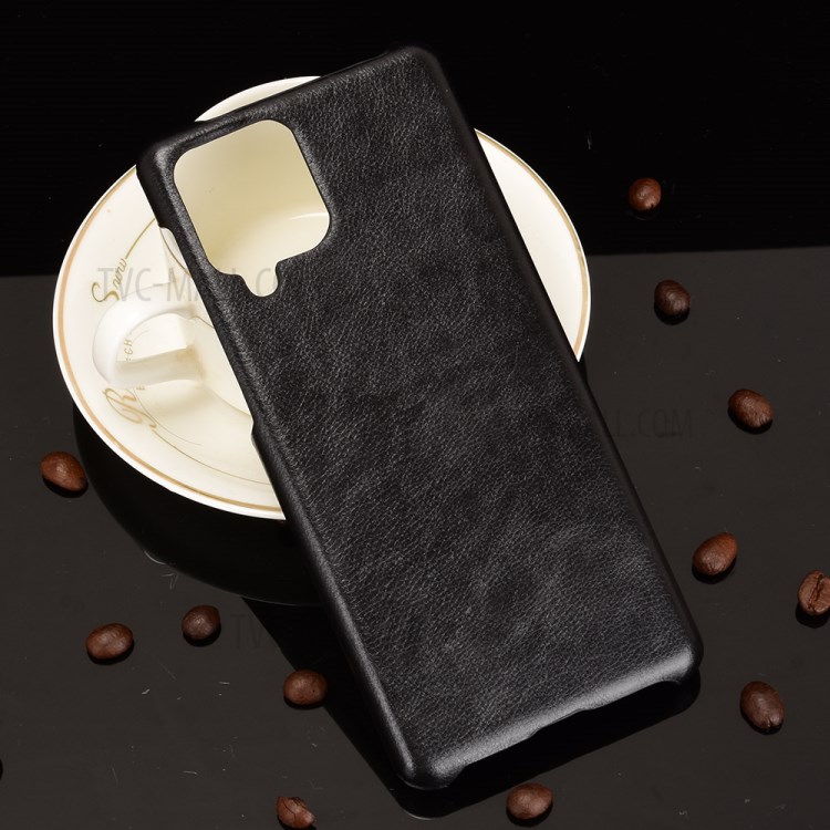 Litchi Texture Shockproof Leather Coated PC Phone Back Case Cover Shell for Samsung Galaxy F62 / Galaxy M62 - Black-2