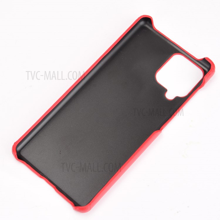 Litchi Texture Shockproof Leather Coated PC Phone Back Case Cover Shell for Samsung Galaxy F62 / Galaxy M62 - Black-6