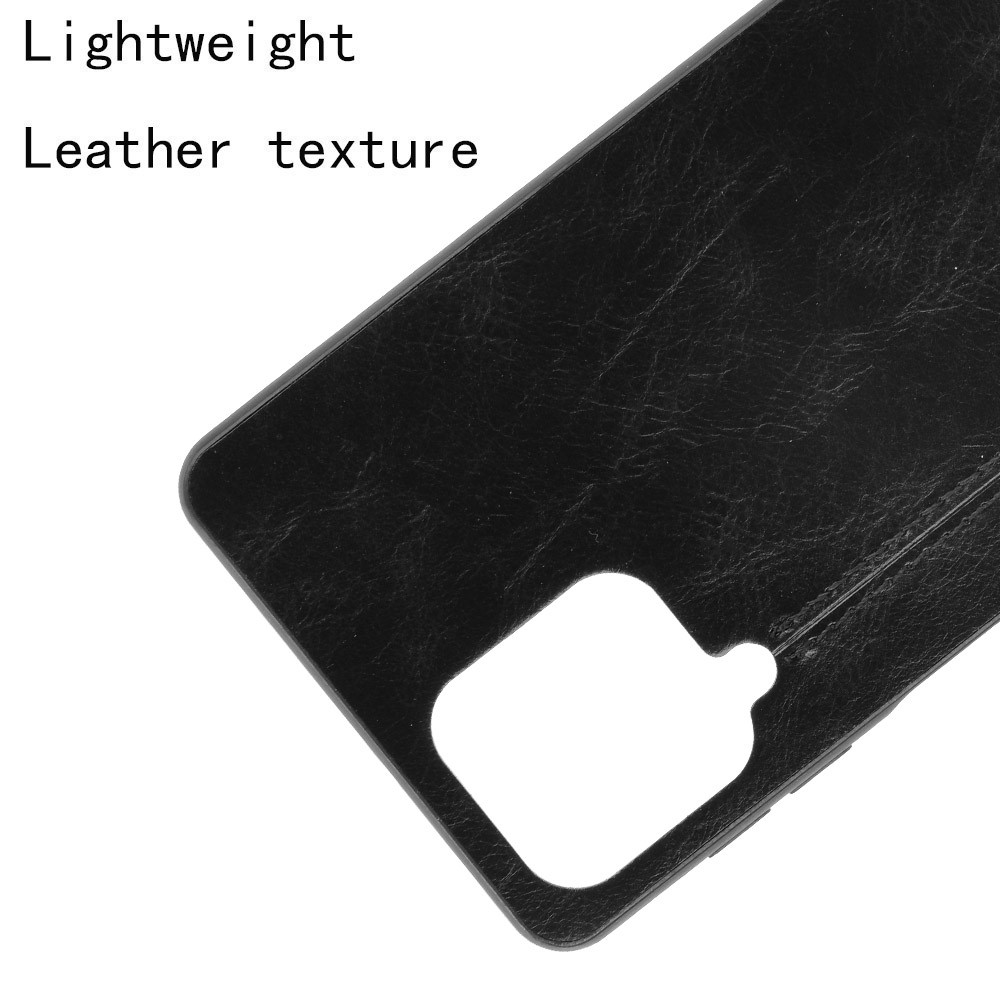 Stitching Line Design PU Leather Coated PC+TPU Phone Case for Samsung Galaxy M62 / F62 - Black-3