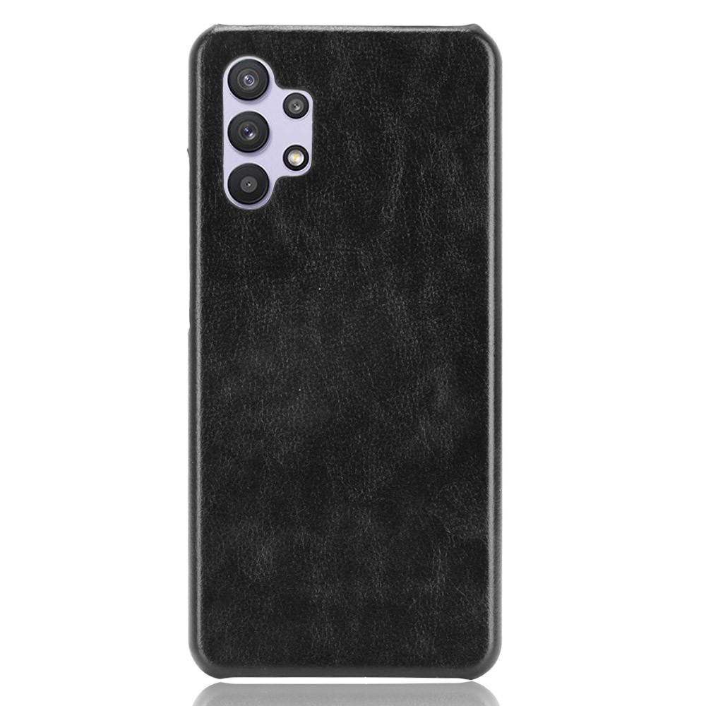 Litchi Texture PU Leather Back Phone Shell Case for Samsung Galaxy A32 4G (Europe Version) - Black-2