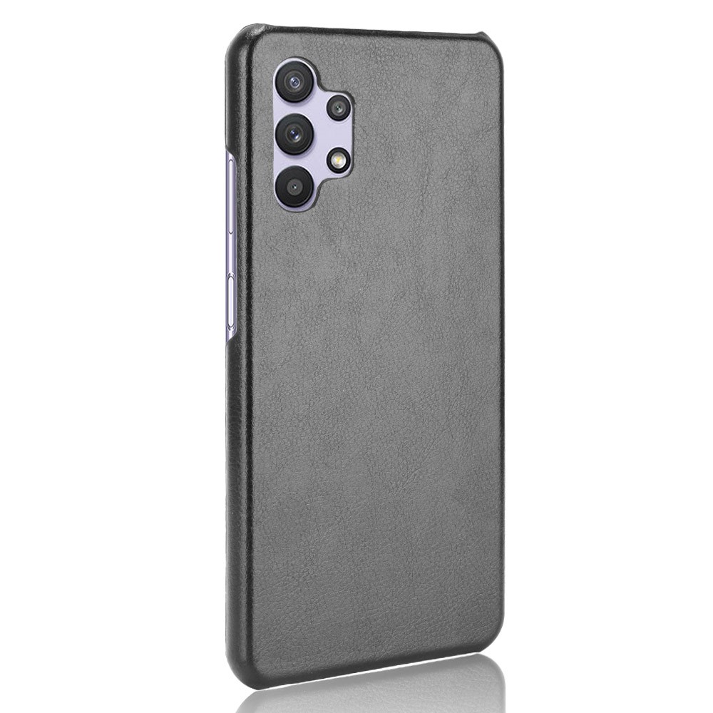 Litchi Texture PU Leather Back Phone Shell Case for Samsung Galaxy A32 4G (Europe Version) - Black-3