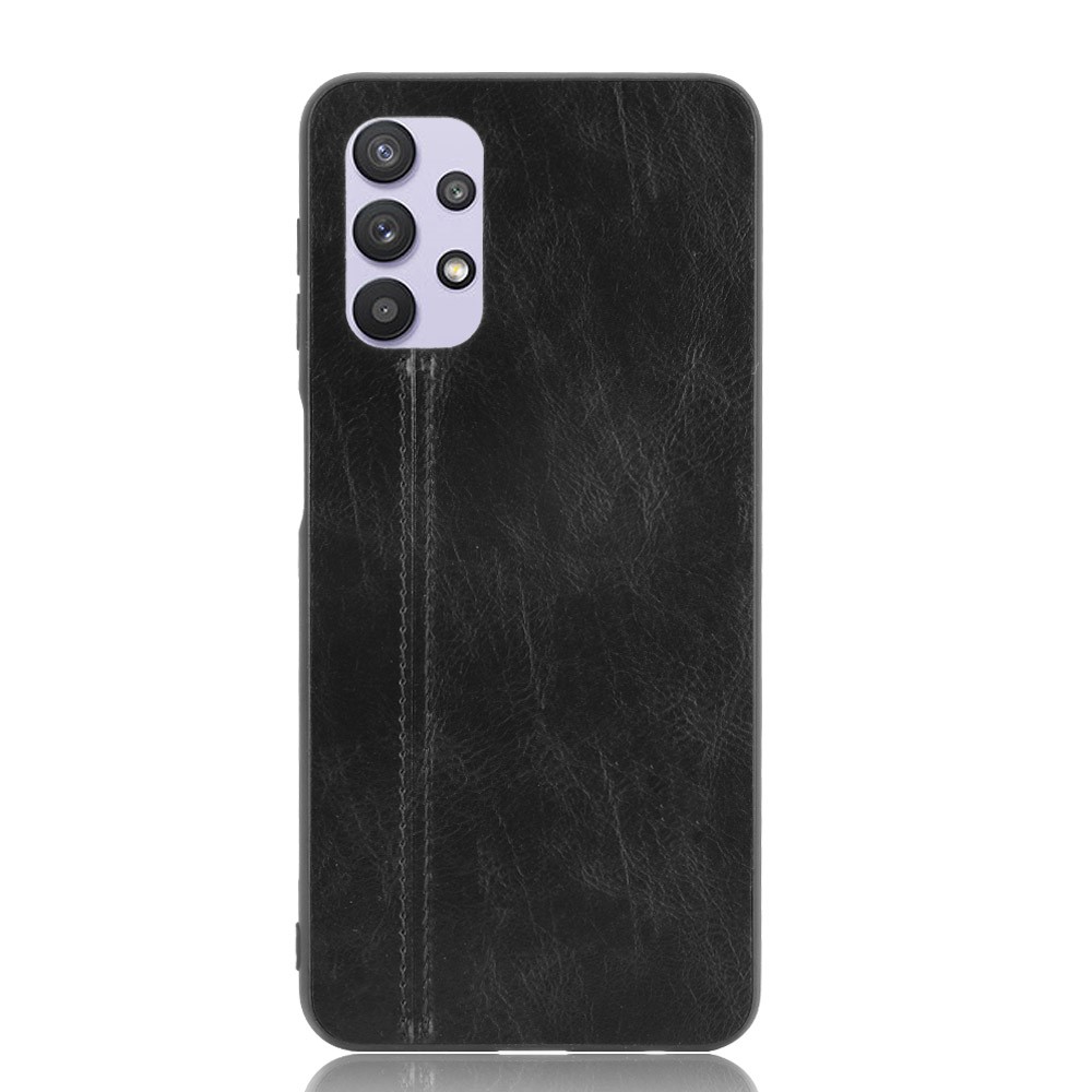 Stitching Line Design PU Leather Coated PC+TPU Phone Case for Samsung Galaxy A32 5G - Black-2