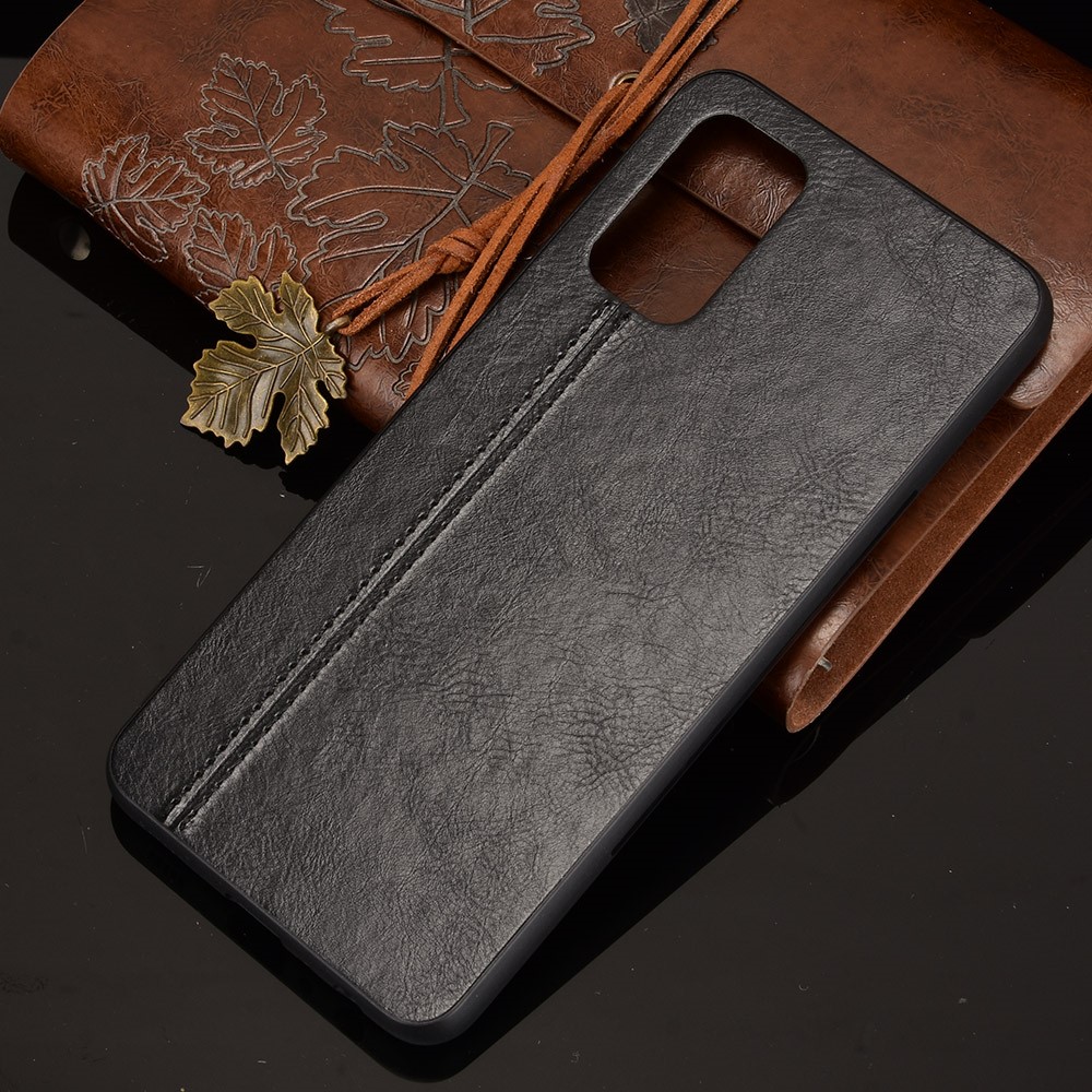Stitching Line Design PU Leather Coated PC+TPU Phone Case for Samsung Galaxy A32 5G - Black-7