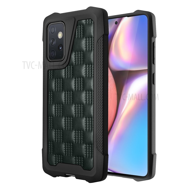 Phantom Series Heavy Duty PC + TPU Hybrid Drop-proof Phone Case Covering for Samsung Galaxy A72 5G - Green-1