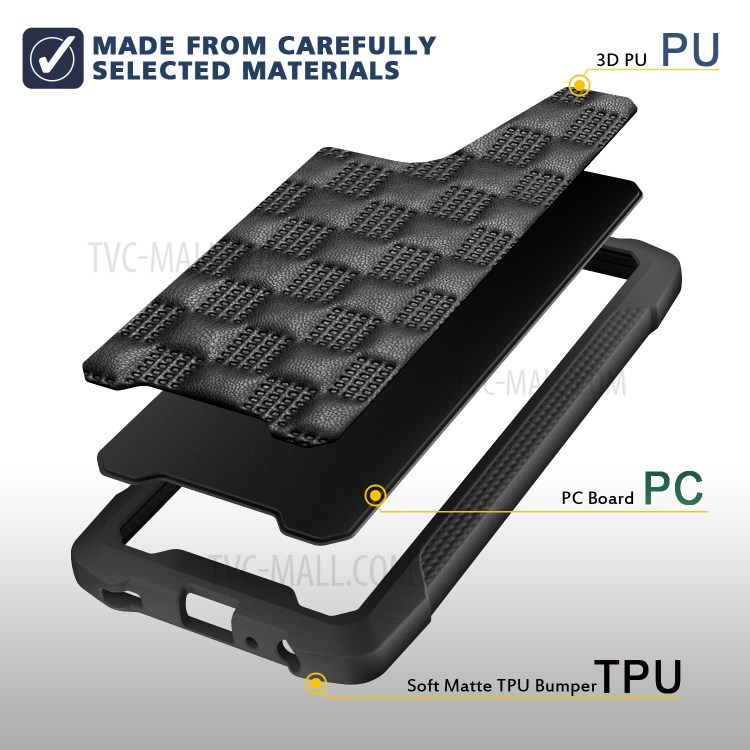 Phantom Series Heavy Duty PC + TPU Hybrid Drop-proof Phone Case Covering for Samsung Galaxy A52 5G - Black-4