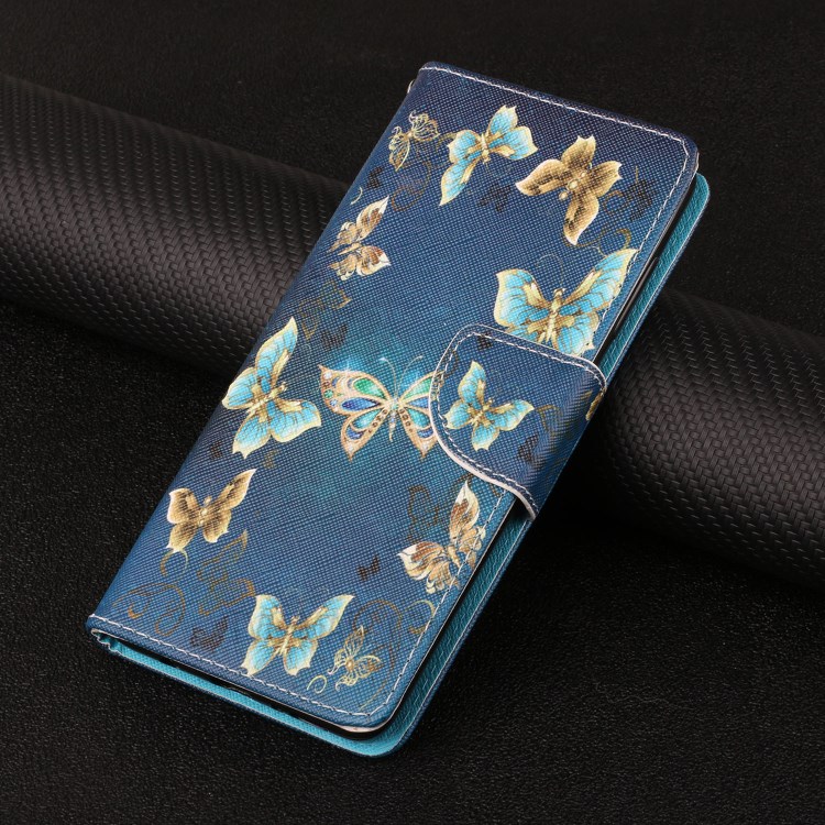 Pattern Printing Leather Stand Wallet Phone Case Shell for Samsung Galaxy S21 FE - Jewelry Butterfly-10