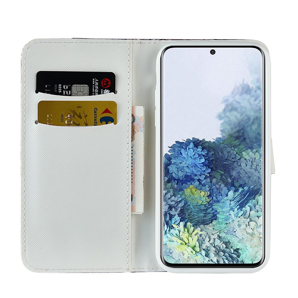 Glittery Powder Splicing Crocodile Skin Leather Wallet Case for Samsung Galaxy S21 FE - Green-3