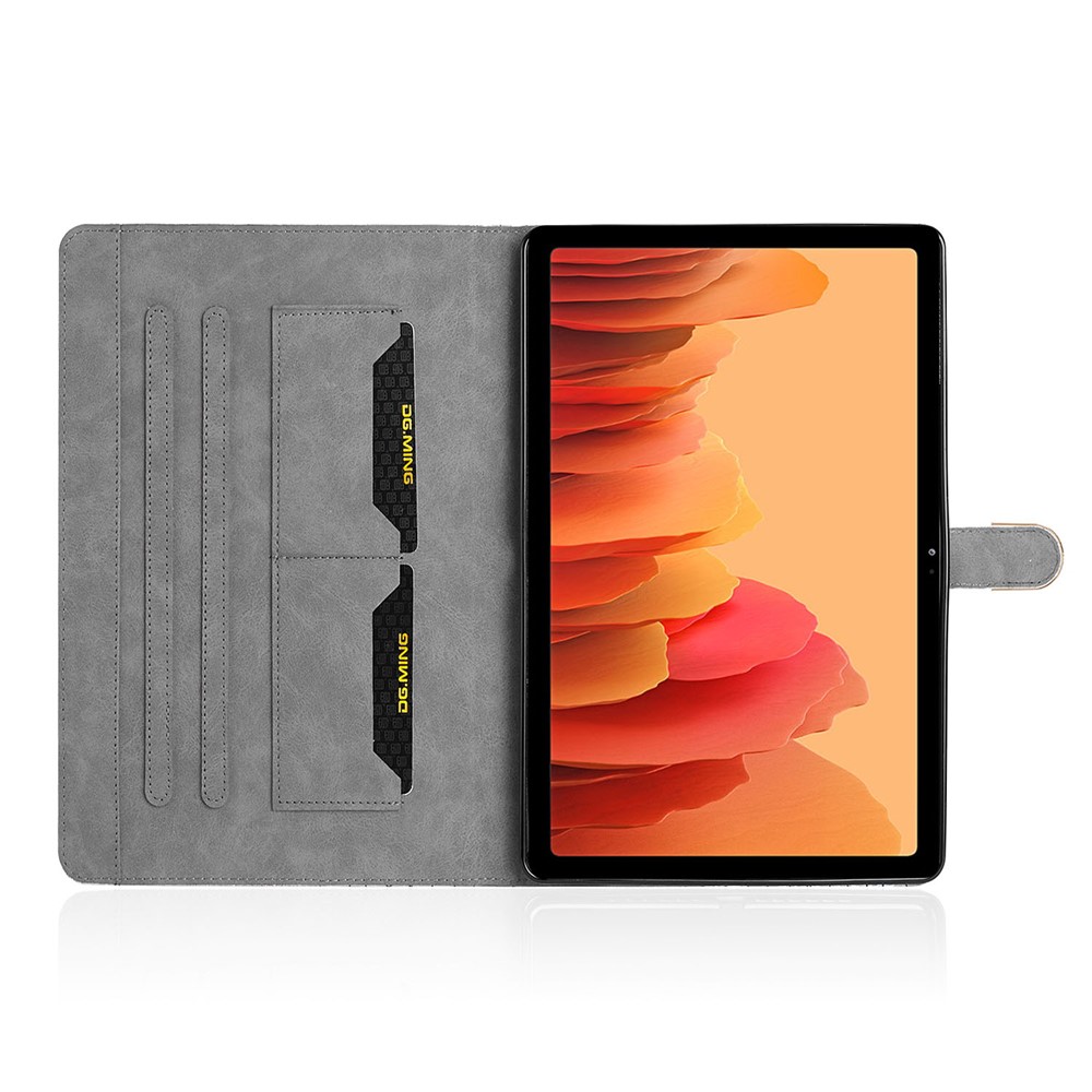 Flash Powder Splicing Laser Crocodile Texture Leather Card Slot Stand Tablet Case for Samsung Galaxy Tab A7 10.4 (2020) T500/T505 - Rose Gold}-5