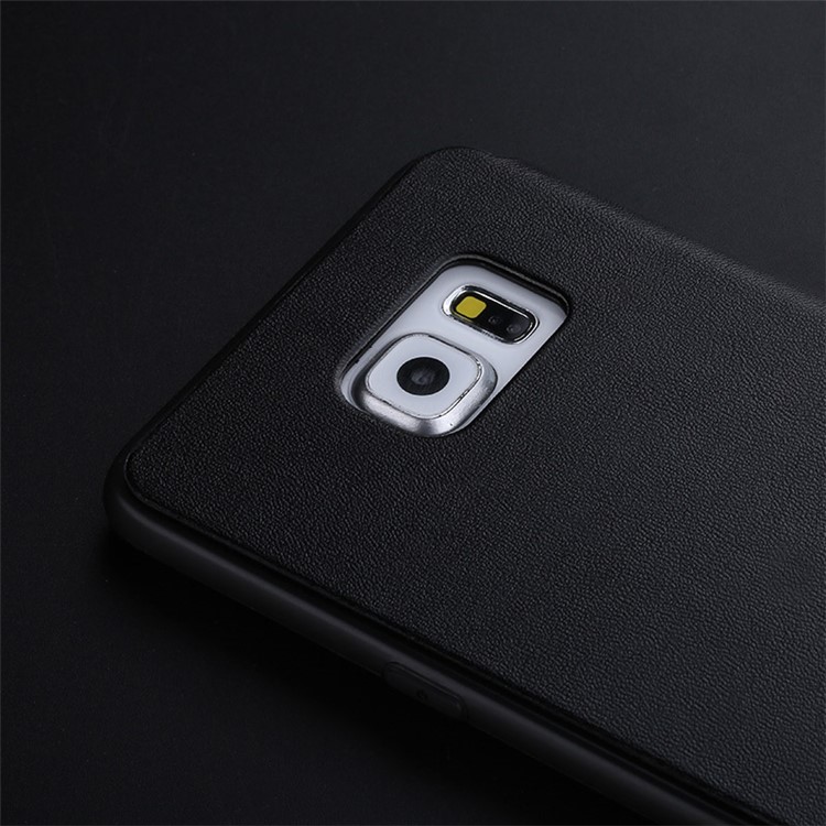X-LEVEL Slim Folio Leather Stand Case for Samsung Galaxy S6 Edge G925 - Black-5