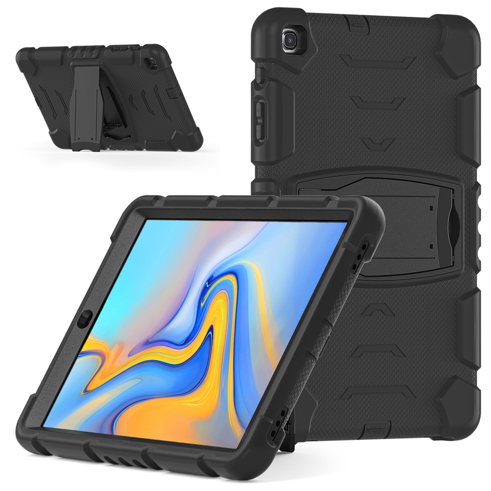 Impact Resistant PC + Silicone Tablet Cover with Kickstand for Samsung Galaxy Tab A 10.1 (2019) SM-T510 (Wi-Fi) / Galaxy Tab A 10.1 (2019) SM-T515 (LTE) - Black-2