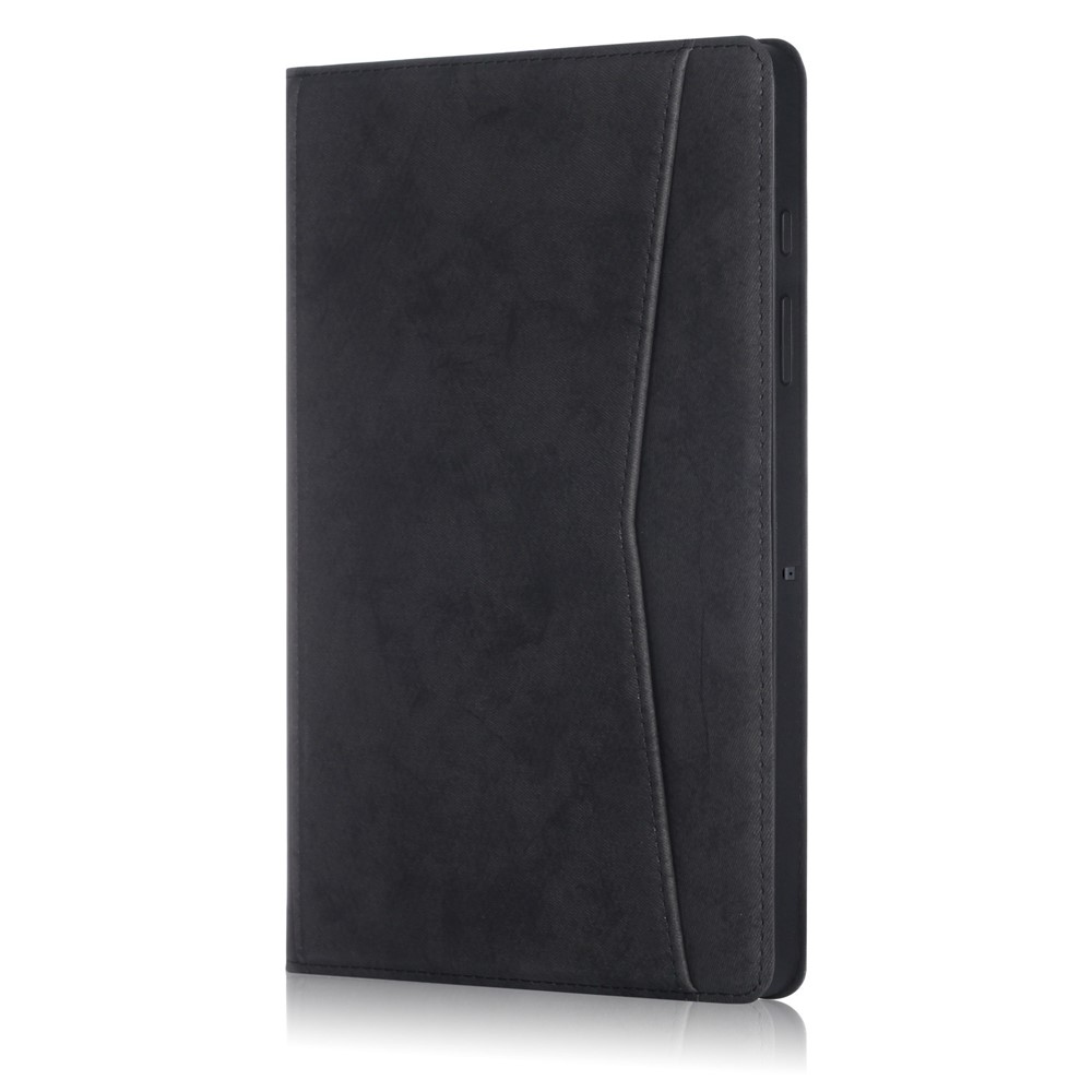 Front Pocket PU Leather Stand Case Tablet Cover with Pen Slot for Samsung Galaxy Tab S7 FE T736 - Black-4