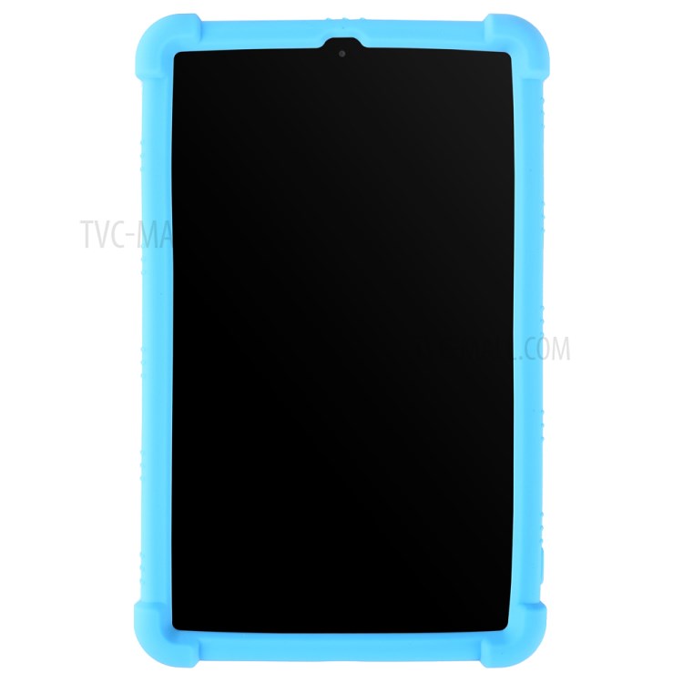 Flexible Silicone Tablet Shell Cover with Supporting Kickstand for Samsung Galaxy Tab A 8.0 (2018) SM-T387 - Baby Blue-2