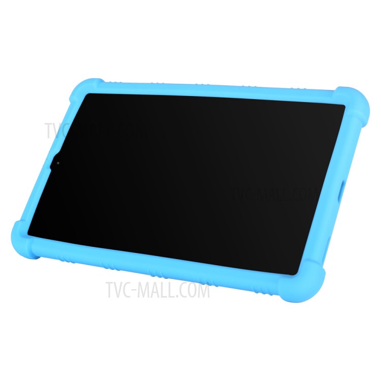 Flexible Silicone Tablet Shell Cover with Supporting Kickstand for Samsung Galaxy Tab A 8.0 (2018) SM-T387 - Baby Blue-3