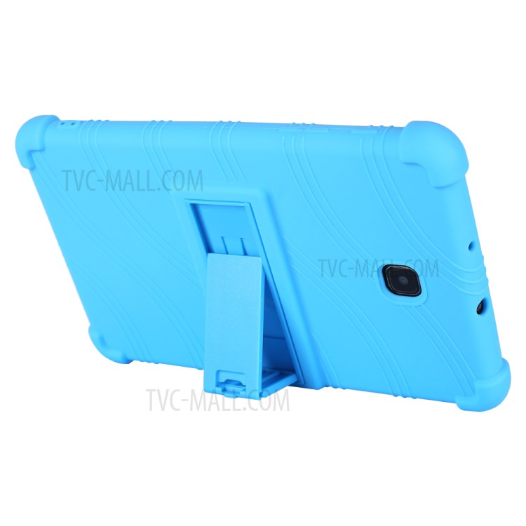 Flexible Silicone Tablet Shell Cover with Supporting Kickstand for Samsung Galaxy Tab A 8.0 (2018) SM-T387 - Baby Blue-4