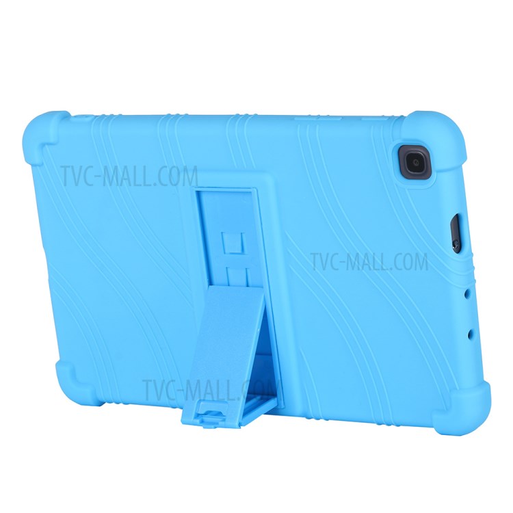 Flexible Silicone Tablet Shell Cover with Supporting Kickstand for Samsung Galaxy Tab A 8.0 (2019) with S Pen SM-P200 - Baby Blue-4