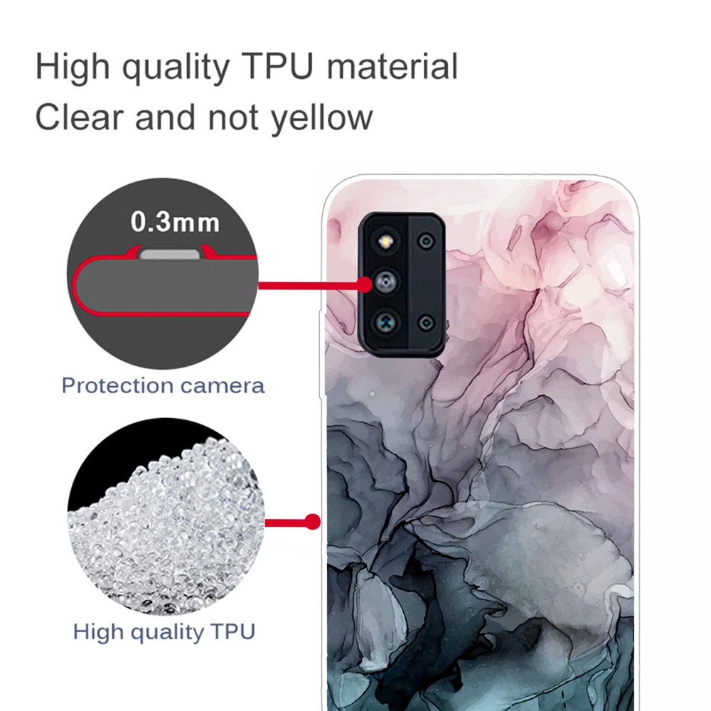 Marble Pattern TPU Cover Case for Samsung Galaxy F52 5G - Style A-3
