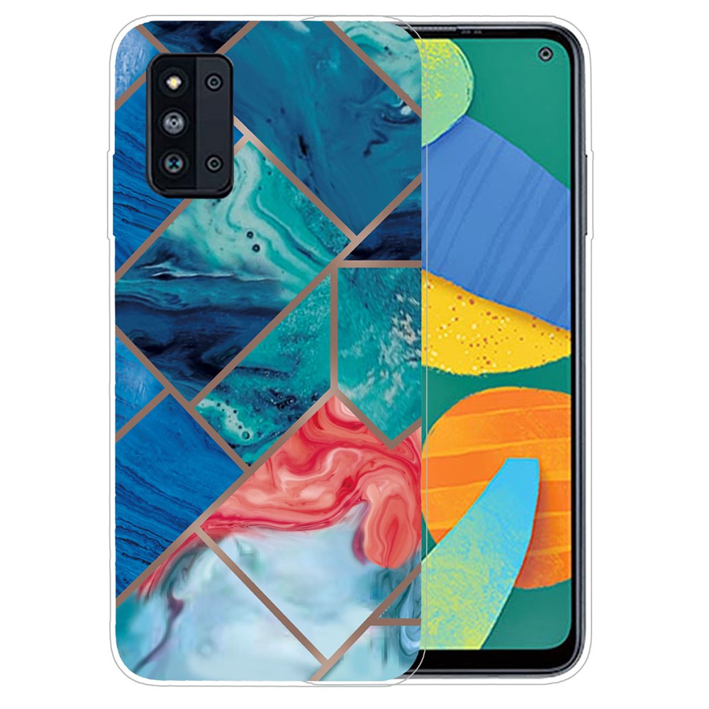 Marble Pattern Anti-Drop Soft TPU Cover Case for Samsung Galaxy F52 5G - Style A-1