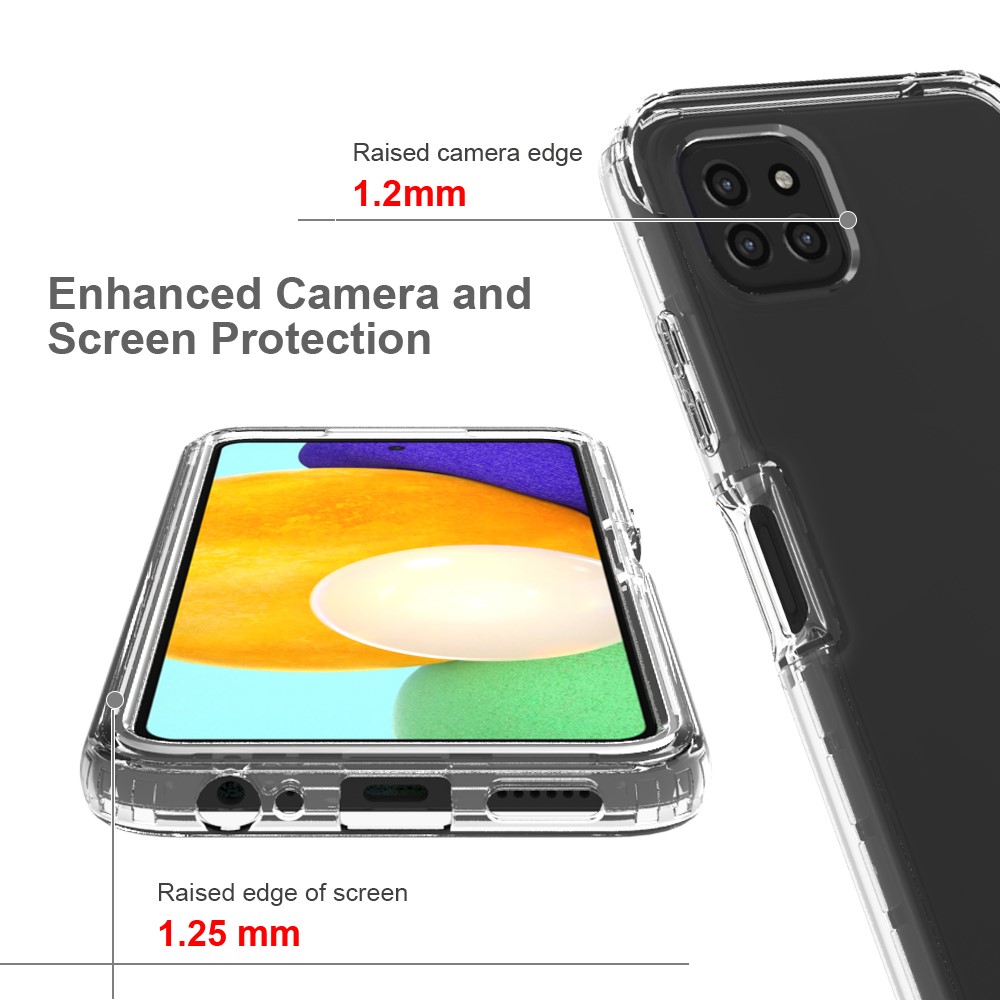 Ultra Clear Design Non-Yellowing Protective Slim PC + TPU Phone Case for Samsung Galaxy A22 5G (EU Version)-3