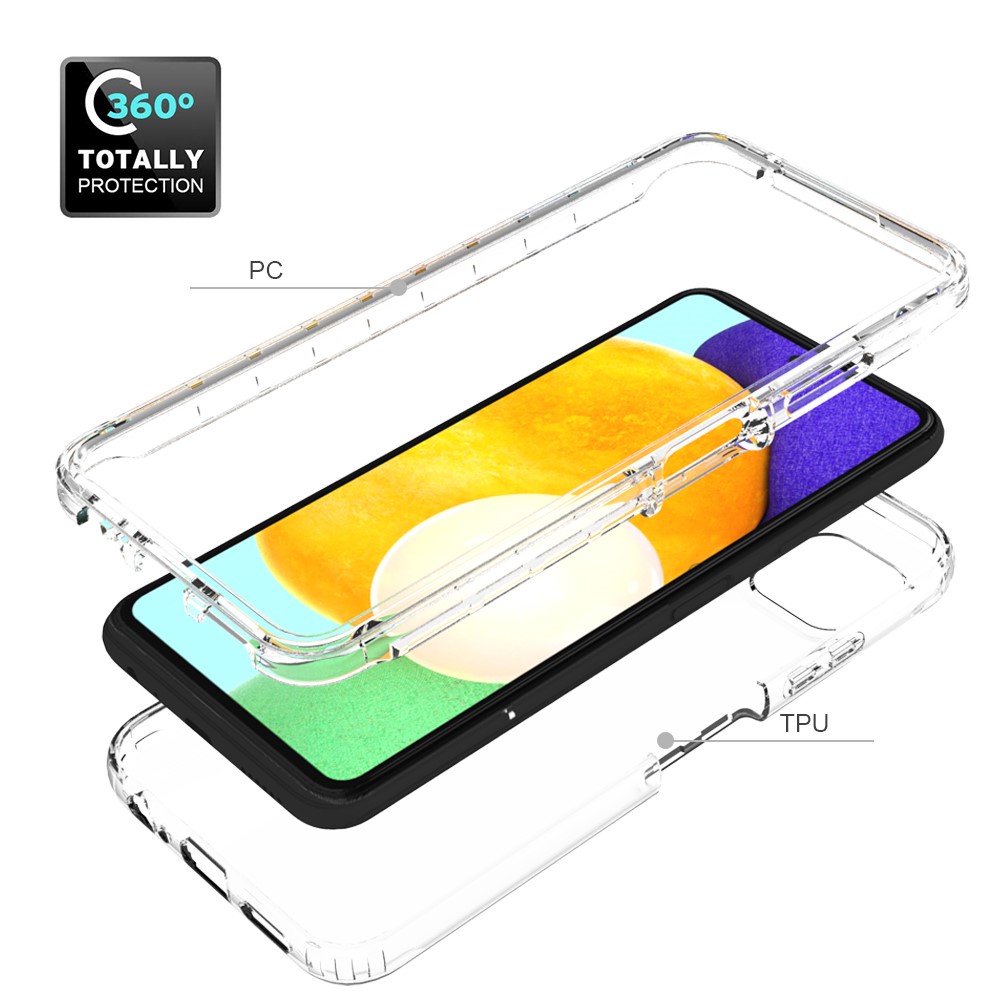 Ultra Clear Design Non-Yellowing Protective Slim PC + TPU Phone Case for Samsung Galaxy A22 5G (EU Version)-4