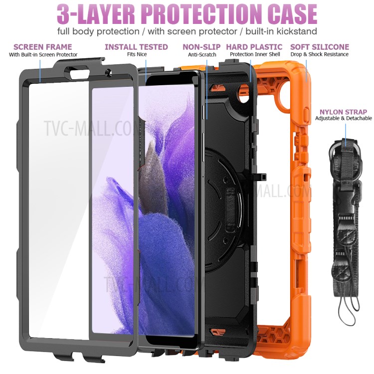 Wholesale 3 Layer Pc Silicone Heavy Duty Rugged Shockproof Kickstand Protective Cover With Hand Strap And Shoulder Strap For Samsung Galaxy Tab Lite 8 7 Inch Orange Black From China Tvc Mall Com Wholesale 3 Layer Pc Silicone Heavy Duty Rugged Shockproof Kickstand Protective Cover With Hand Strap And Shoulder Strap For Samsung Galaxy Tab Lite 8 7 Inch Orange Black From China Tvc Mall Com