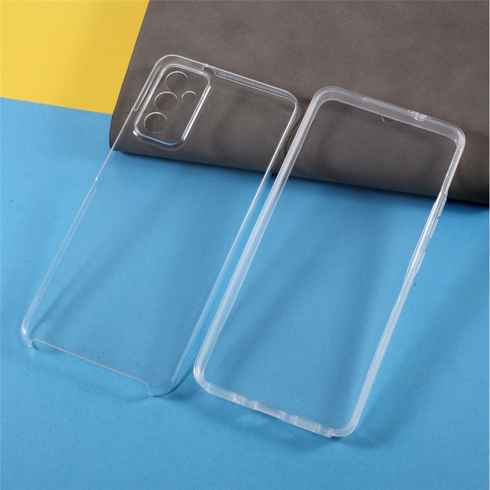 Full Coverage Transparent Phone Cover TPU+PET+Acrylic Hybrid Case for Samsung Galaxy A82 5G-7