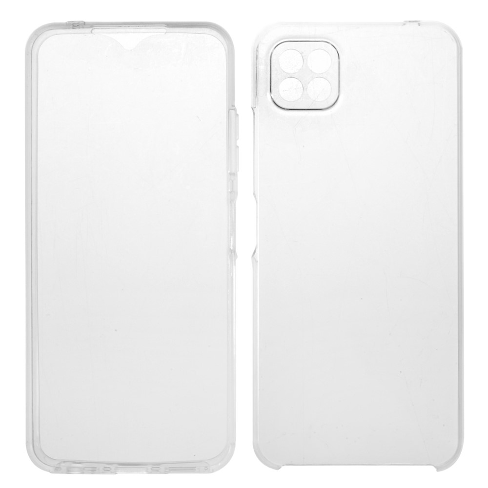 Detachable 2-in-1 Clear TPU+PET+Acrylic Hybrid Case Phone Cover for Samsung Galaxy A22 5G (EU Version)-2