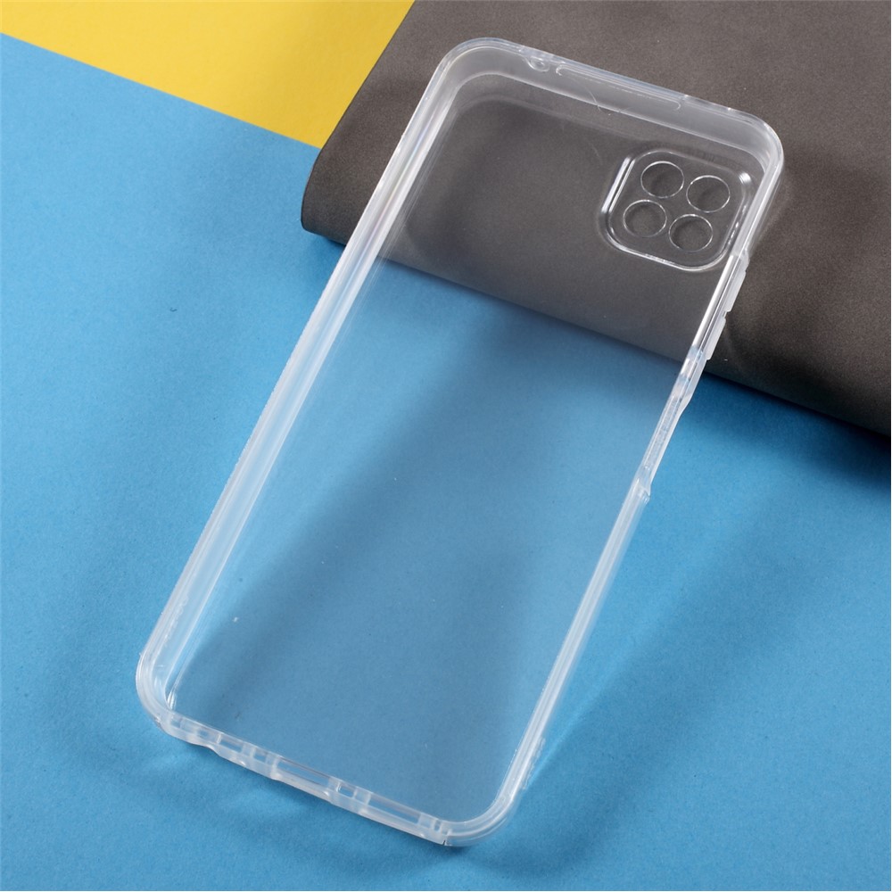 Detachable 2-in-1 Clear TPU+PET+Acrylic Hybrid Case Phone Cover for Samsung Galaxy A22 5G (EU Version)