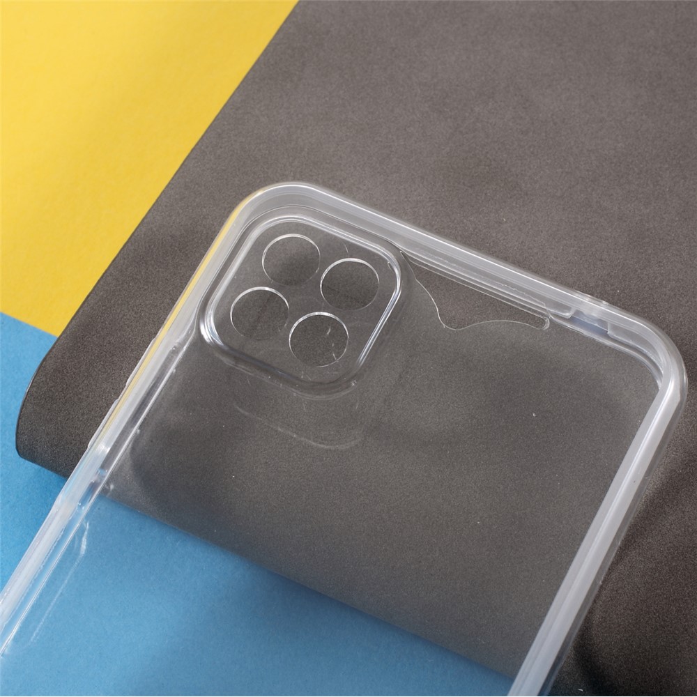 Detachable 2-in-1 Clear TPU+PET+Acrylic Hybrid Case Phone Cover for Samsung Galaxy A22 5G (EU Version)